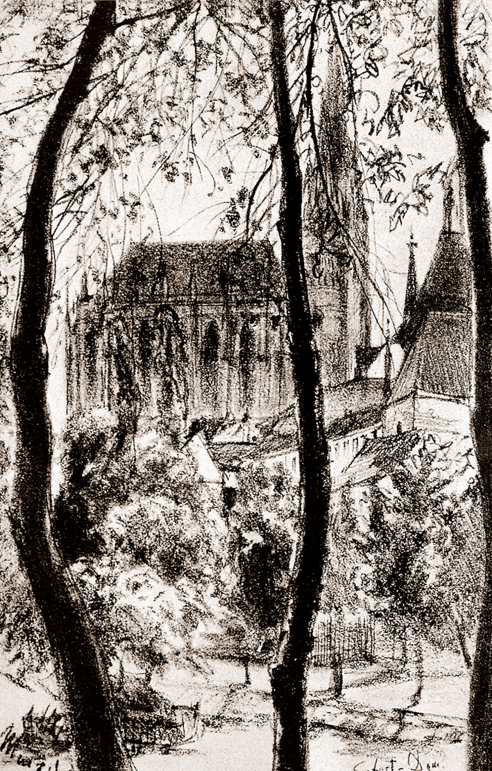  Adolpyh Von Menzel —— 爱尔福特大教堂